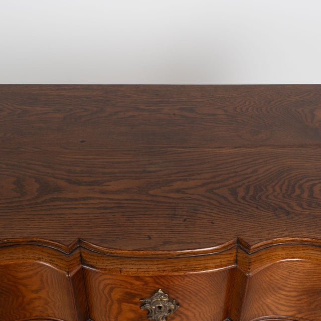 18th Century Danish Oak Rococo Chest of Four Drawers For Sale - Image 6 of 17