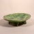 Contemporary Late 20th Century Signed Wabi Sabi Studio Pottery Sculptural Green Abstract Pattern Textured Pedestal Bowl For Sale - Image 3 of 16