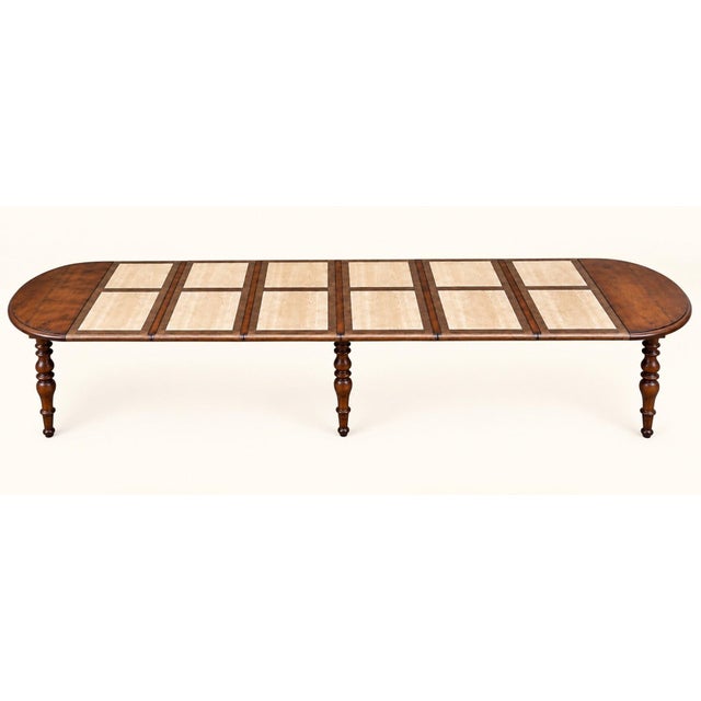 Wood Louis-Philippe Style Extendable Oval Table in Oak, 1800s For Sale - Image 7 of 7