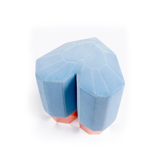 Not Yet Made - Made To Order Light Blue Queen Heart Stools by Royal Stranger, Set of 4 For Sale - Image 5 of 18