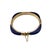 Late 20th Century Late 20th Century 14 Karat Yellow Gold and Lapis Lazuli Bangle Bracelet For Sale - Image 5 of 8