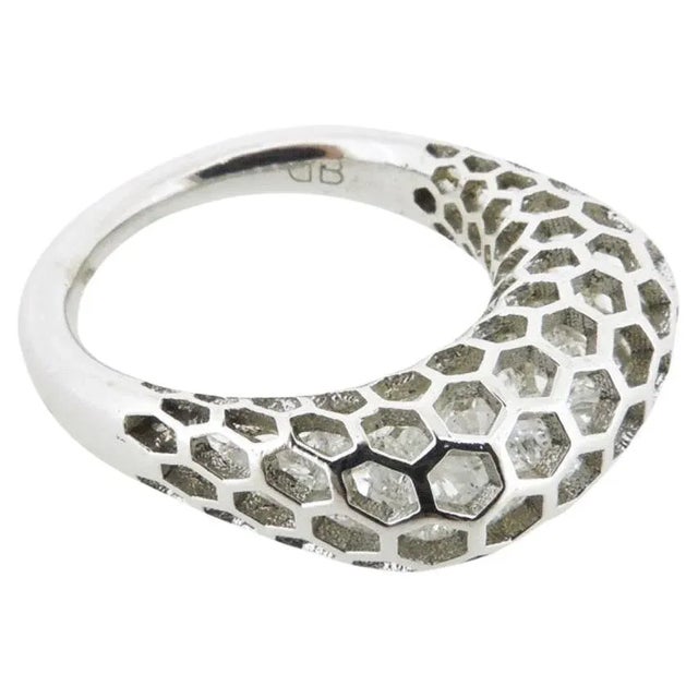 Islet Ring with Square Top by Doug Bucci, 2015 Size 8.5 For Sale - Image 4 of 5