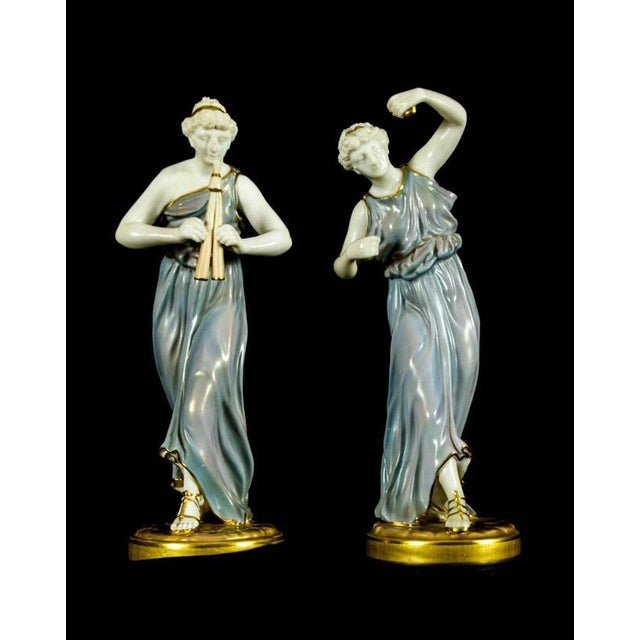 Greek Musicians by James Hadley for Royal Worcester, 1911, Set of 2 For Sale - Image 15 of 18