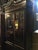 Oly Studio Tall Glass Front Hutch/ Bookcase - Dominique Cabinet - Hardwood One-Piece w/Split Glass Doors & Three...