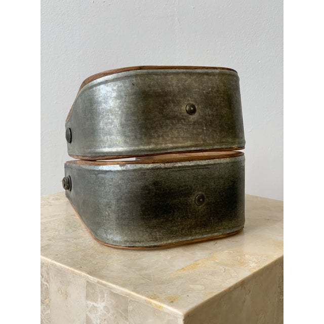 Vintage Wood & Tin Riding Bell Stirrups Pair Chairish