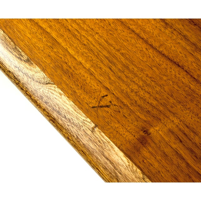 1950s Classic Mid-Century Modern Walnut Dovetail Lane Acclaim Boomerang Coffee Table For Sale - Image 12 of 18