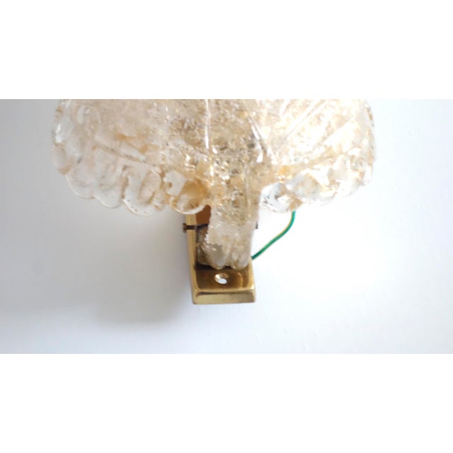 Gold Murano Glass Wall Lamp from Barovier & Toso For Sale - Image 8 of 10
