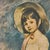 Vintage Print of a Girl in Frame by George Romney, 1960s