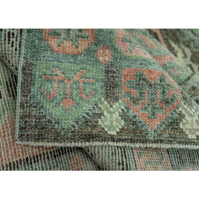 Turkish Oushak Rug 2'10" x 10'4" #20042 For Sale In Houston - Image 6 of 8