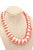 1990s French Sculptural Resin Collar Necklace Orange, Off White For Sale - Image 9 of 9