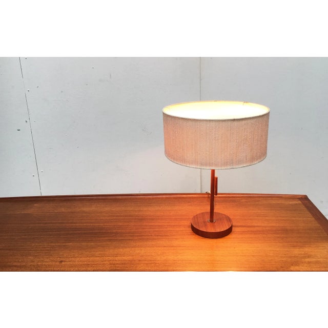 Mid-Century Type 25 Teak Table Lamp from Temde For Sale - Image 4 of 18
