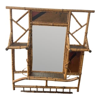 19th Century English Bamboo Mirror For Sale