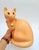 Salmon Pink Ceramic Cat with Cabochon Necklace from Longwy, 1950s For Sale - Image 4 of 11