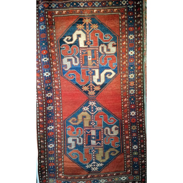 A late 19th century Cloudband Kazak from the village of Chondzoresk in the Karabagh region of the Caucasus Mountains — one...