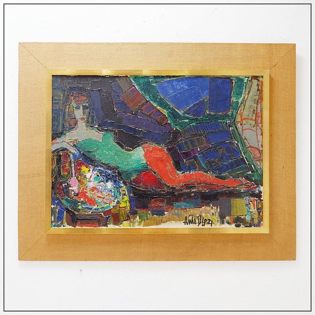 Anto Diez, Circus Dancer, 1968, Oil on Canvas, Framed For Sale - Image 14 of 14