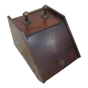 Vintage Coal Hod or Coal Scuttle With Metal Lined Removable Interior