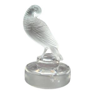 Vinatge Lalique France Signed Turtledove Crystal Figurine