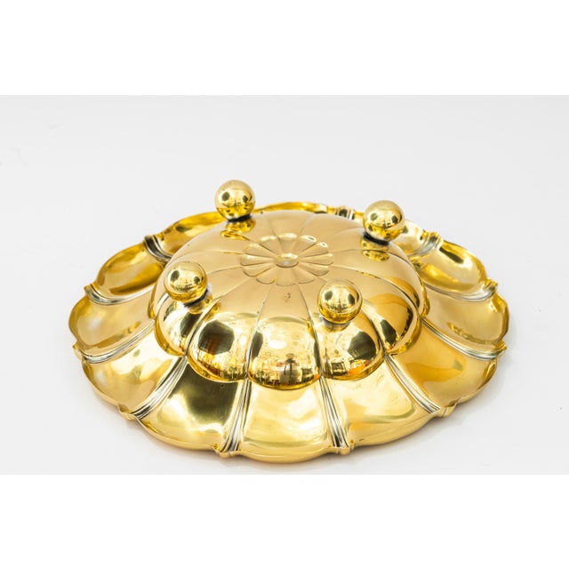 Art Deco Brass Fruit Bowl, Vienna, 1920s For Sale - Image 6 of 7