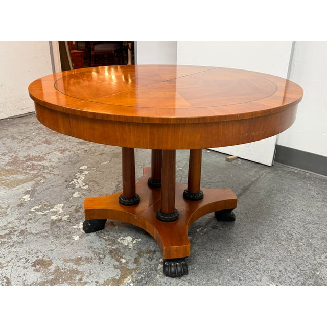 Baker Furniture Company Baker Furniture Vintage Palladian Pedestal Dining Table, 46 Inches For Sale - Image 4 of 15