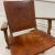 Brown Ecuadorian Mid-Century Stamped Leather Folding Arm Chair For Sale - Image 8 of 13