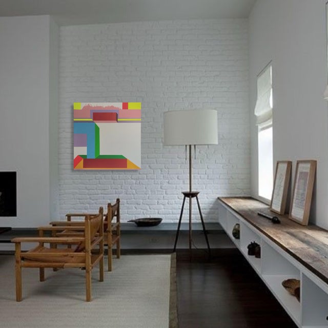 Abstract Study Five by P. L. Bradbury Painting in Acrylic on Canvas For Sale - Image 3 of 3