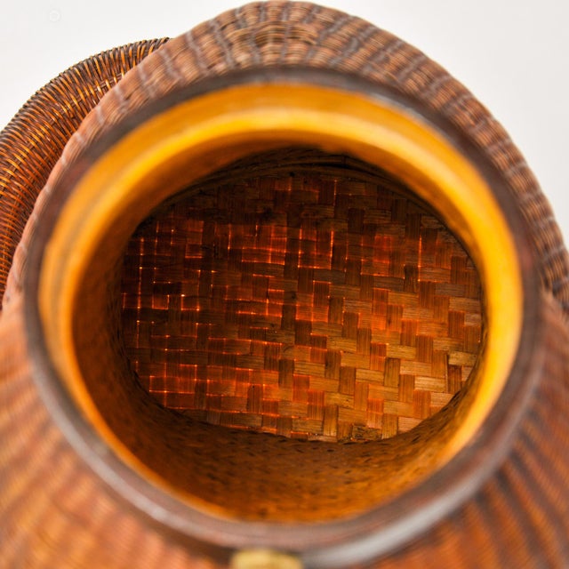 Exquisite Vintage Woven Wicker Dog Basket Shanghai Handicrafts For Sale - Image 16 of 18