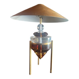 1990s Van Teal Art Deco Style Table Lamp For Sale