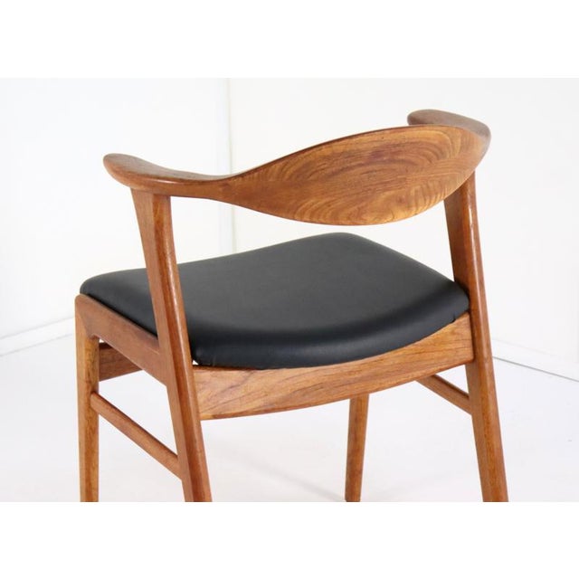 Høng Stolefabrik Desk Chairs Model 49 attributed to Erik Kirkegaard for for Høng Stolefabrik, 1960s, Set of 4 For Sale - Image 4 of 16