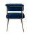 Astrid Navy Velvet Chair For Sale - Image 4 of 8