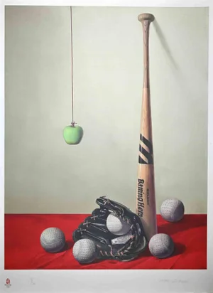 Zhang Wei Guang, Baseball - Olympic Games, Original Lithograph, 2008