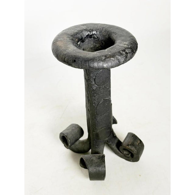 1960s Cast Iron Tripod Candleholder, France, 1960s For Sale - Image 5 of 13