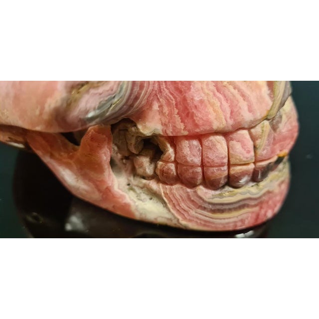 Skull in Rhodochrosite Mineral For Sale - Image 12 of 18