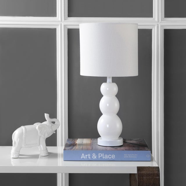Modern John Table Lamp - White For Sale - Image 3 of 5