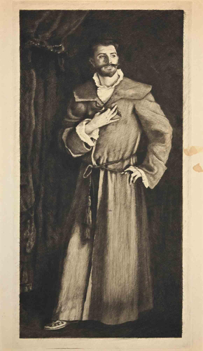 Unknown, Portrait of Man, Etching, 19th Century, Etching
