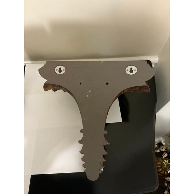 20th-C. Regency Style Gilt and Faux Tortoise Wall Brackets / Shelves - Pair For Sale In Atlanta - Image 6 of 6