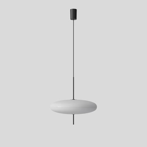 Gino sarfatti lamp model 2065. White diffuser, black hardware, black cable. Manufactured by astep model 2065 design by...