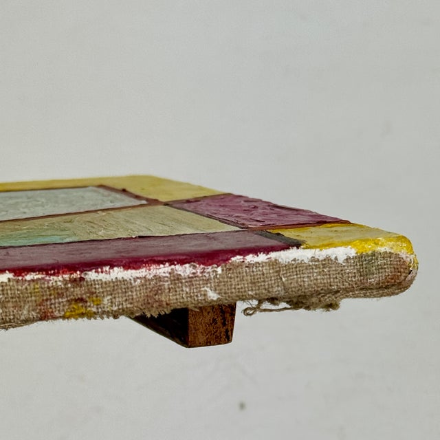 Abstract Clark Murray Rare 1980's Original Abstract O/C Painting, in Tones of Yellow & Red For Sale - Image 3 of 5