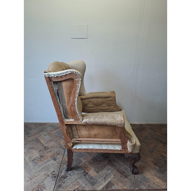 Edwardian Mahogany Wingchair, 1900 For Sale - Image 3 of 6
