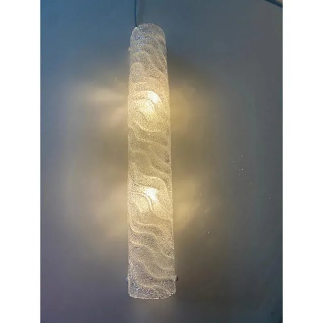 Early 21st Century Clear Graniglia Murano Glass Wall Sconce by Simoeng For Sale - Image 5 of 7