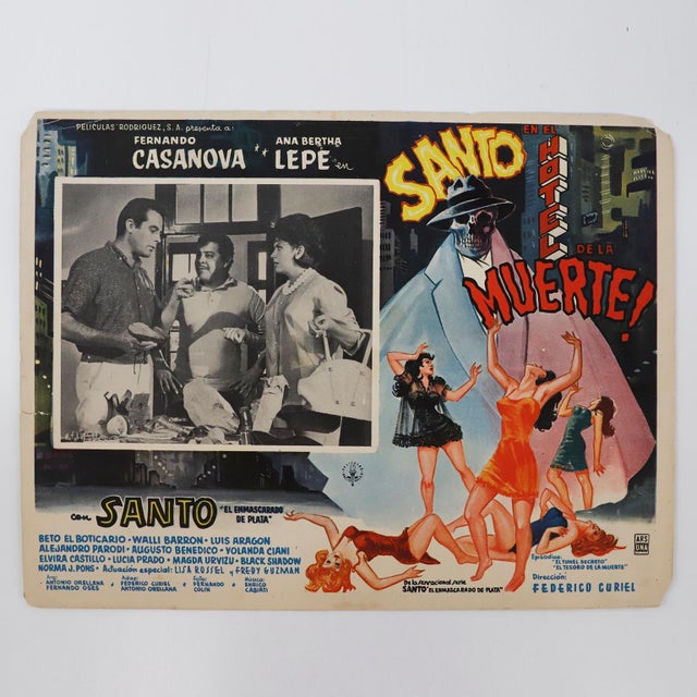 1950s Fantastic Collection of 8 Original and Rare Mexican Wrestling Movie Posters For Sale - Image 9 of 10
