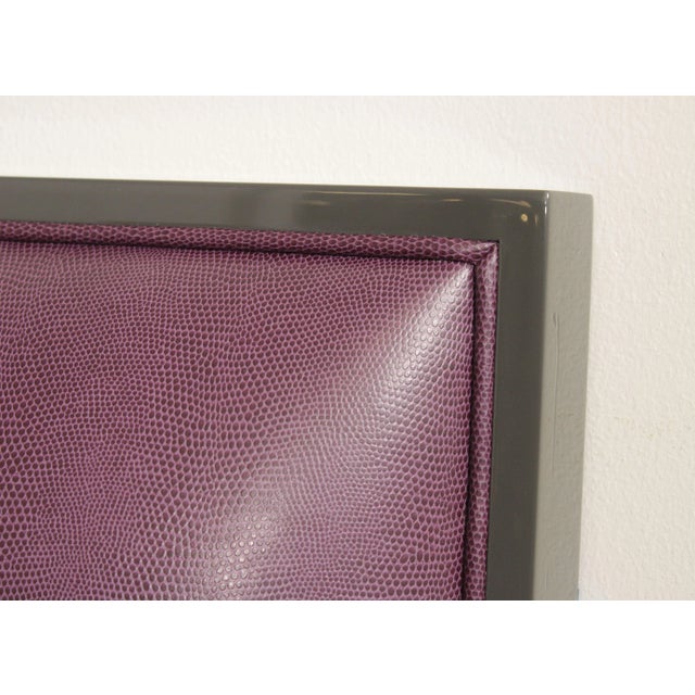 Purple Christopher Guy Art Deco Style Queen Size Bed Frame For Sale - Image 8 of 12