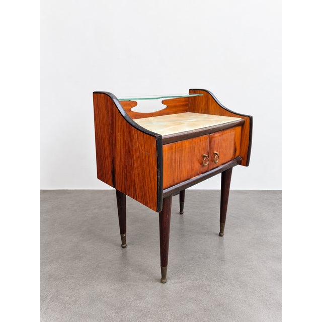 1950s Mid-Century Italian Bedside Tables, 1950, Set of 2 For Sale - Image 5 of 13