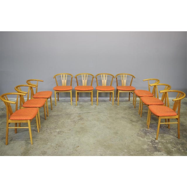 Modern Oak & Bentwood Dining Chairs, 1990s, Set of 11 For Sale - Image 6 of 18