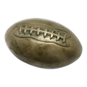 Vintage Brass Football Figurine; Sports Decor