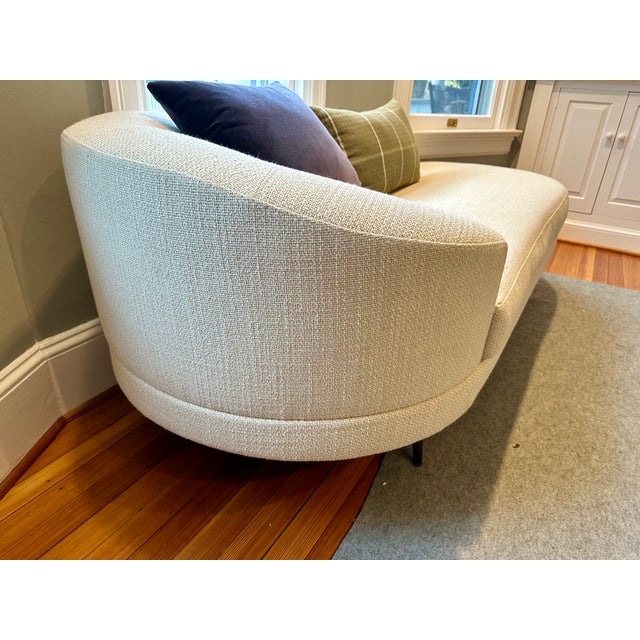 Four Hands Carmela Chaise – Irving Taupe For Sale - Image 4 of 9