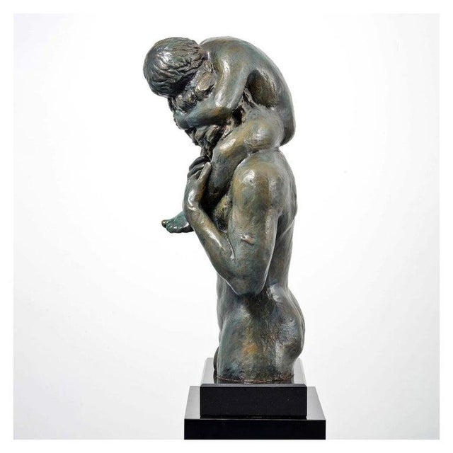 1980s 1980s “Victor Salmones ‘Primogénito’ Bronze Sculpture, Edition 5/10 For Sale - Image 5 of 16