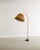 Wood Early Finnish Mid Century Floor Lamp in Brass with a Pine Straw Shade attributed to Paavo Tynell, 1940s For Sale - Image 7 of 7