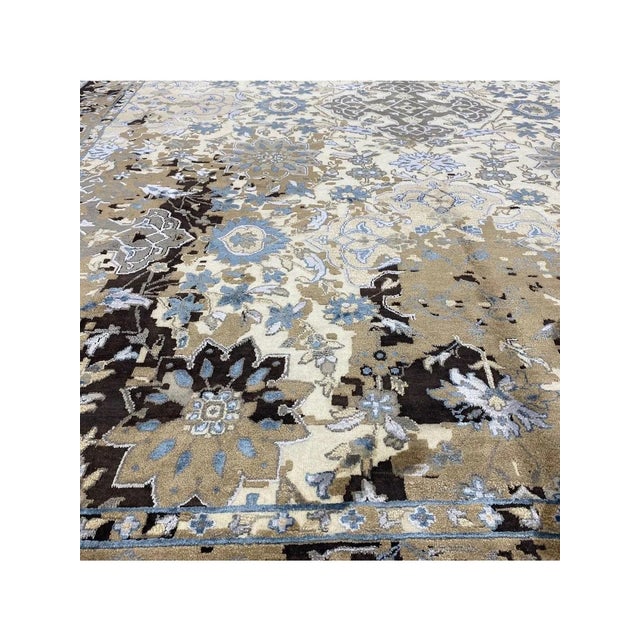 Handwoven Transitional Area Rug 10x14 For Sale - Image 10 of 10