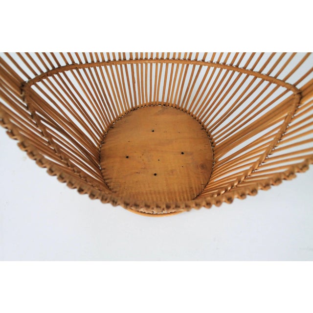 Vintage Italian Pencil Reed Basket For Sale In Milwaukee - Image 6 of 10