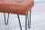 Chocolate Mid-Century Modern Cognac Leather and Iron Harp Leg Stools, 1950s For Sale - Image 8 of 11